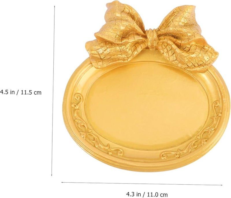 GLEAVI Retro Golden Desktop Ornament Set of 2 European Design Home Office Decor - Image 2